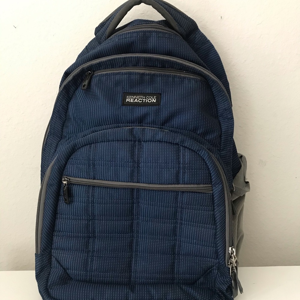 Kenneth Cole Reaction Blue Polka Dot Backpack